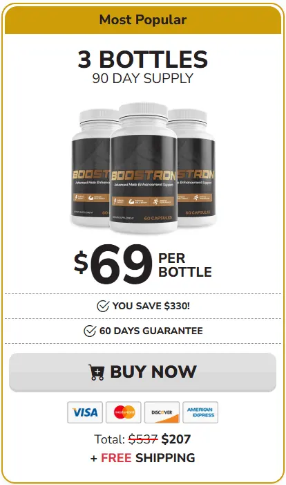 boostron 3 bottles price